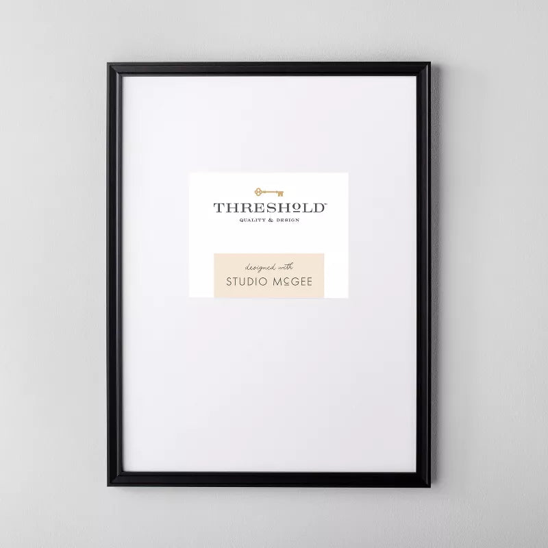 19.49"x25.49" Matted to 8"x10" Gallery Wall Frame Black - Threshold™ designed with Studio McGee SHOWROOM ITEM