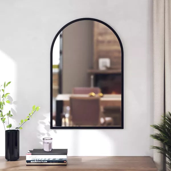 Mila Arched Metal Framed Wall Mirror