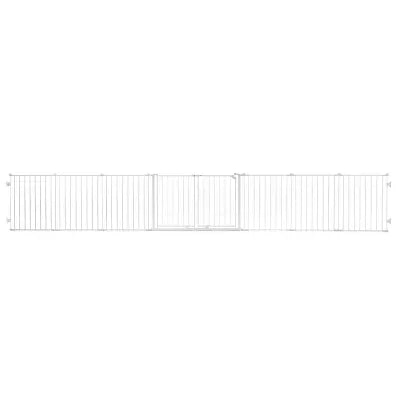 8 Panel Double Door Super Wide 2-in-1 Configurable Metal Safety Gate