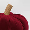 Shaped Velvet Pumpkin Throw Pillow