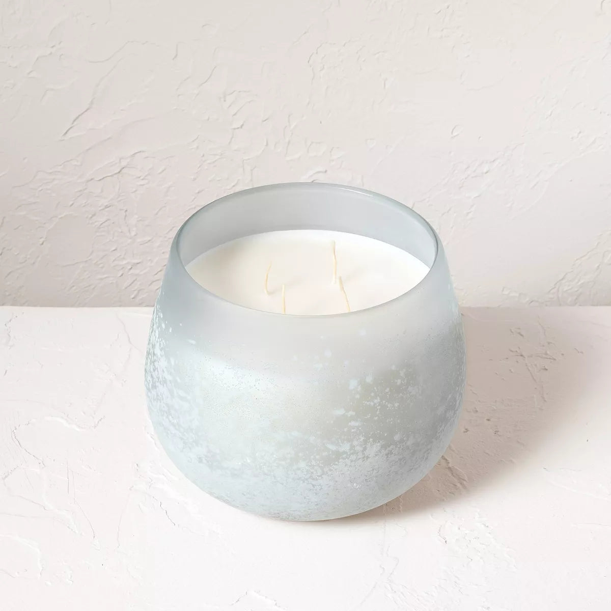 30oz Tranquility Salted Glass Wellness Jar Candle SHOWROOM ITEM