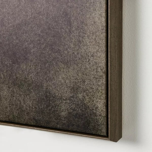Blurry Treetops Framed Wall Art Canvas Board: Serene Nature Decor