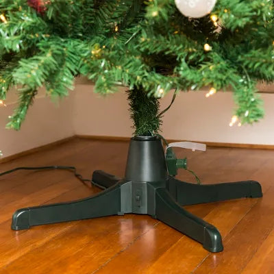 360-Degree Rotating Christmas Tree Stand Artificial Tree w/ 3 Settings