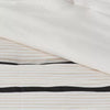 5pc Modern Stripe Comforter Set Off-White - Full/Queen