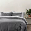 Heavyweight Linen Blend Duvet Cover & Pillow Sham Set Full/Queen