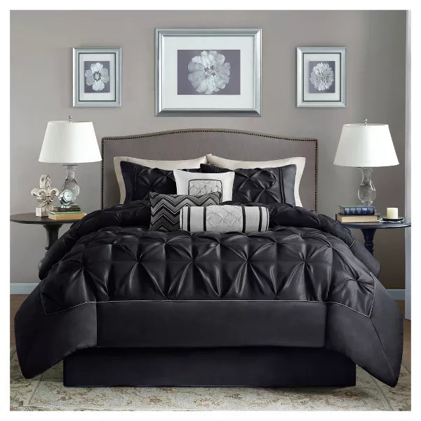 7pc Piedmont Ruched Multiple Piece Comforter Set  California King