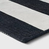 Washable Reversible Scatter Indoor/Outdoor Accent Rug Black/White - Check Pattern, Flat Pile, Machine Washable 2'x3'
