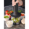 3-in-1 Hand Blender with Wisk: Immersion Handheld Mixer, 2 Speeds, Dishwasher-Safe, Black