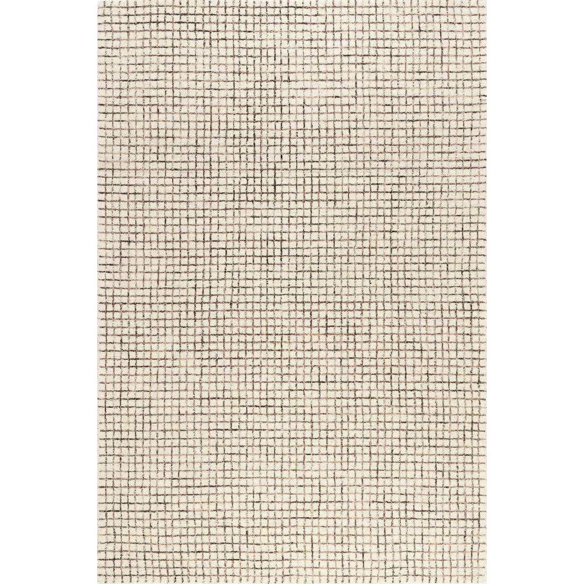 Melrose Checked Wool Area Rug 4' x 6'