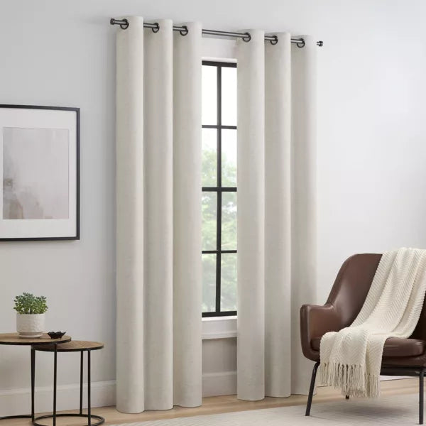 2pk Duvall Linen Curtain Panels Beige