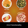 Air Fryer Pro 4-in-1 : Dishwasher-Safe Parts, Gray, Metal & Plastic