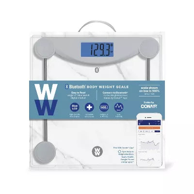 Weight Watchers Bluetooth Body Weight Scale Clear