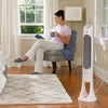 QuietSet 5 Speed Oscillating Tower Fan White