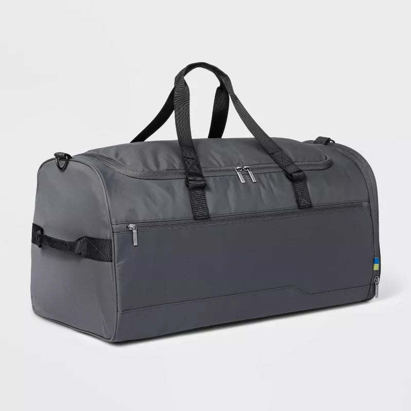 Duffel Bag Gray : Water-Resistant Softside Luggage