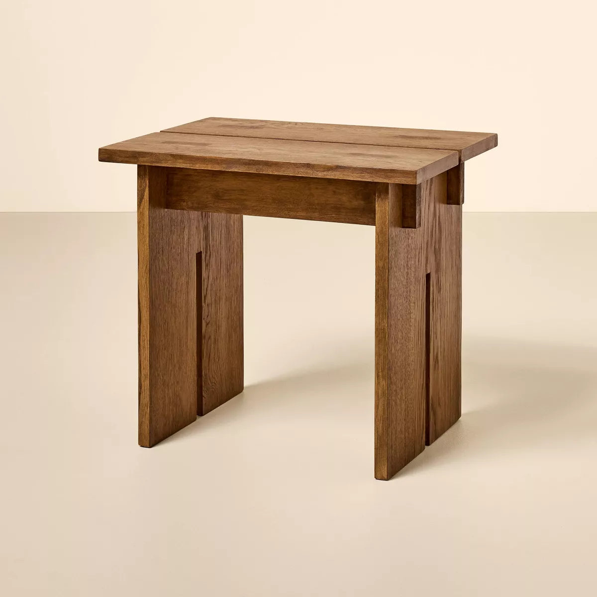 Wooden Stool or Ottoman SHOWROOM ITEM