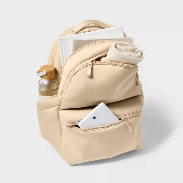 Faux Neoprene Backpack
