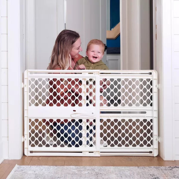 2-in-1 Supergate Secure Plastic Gate - White