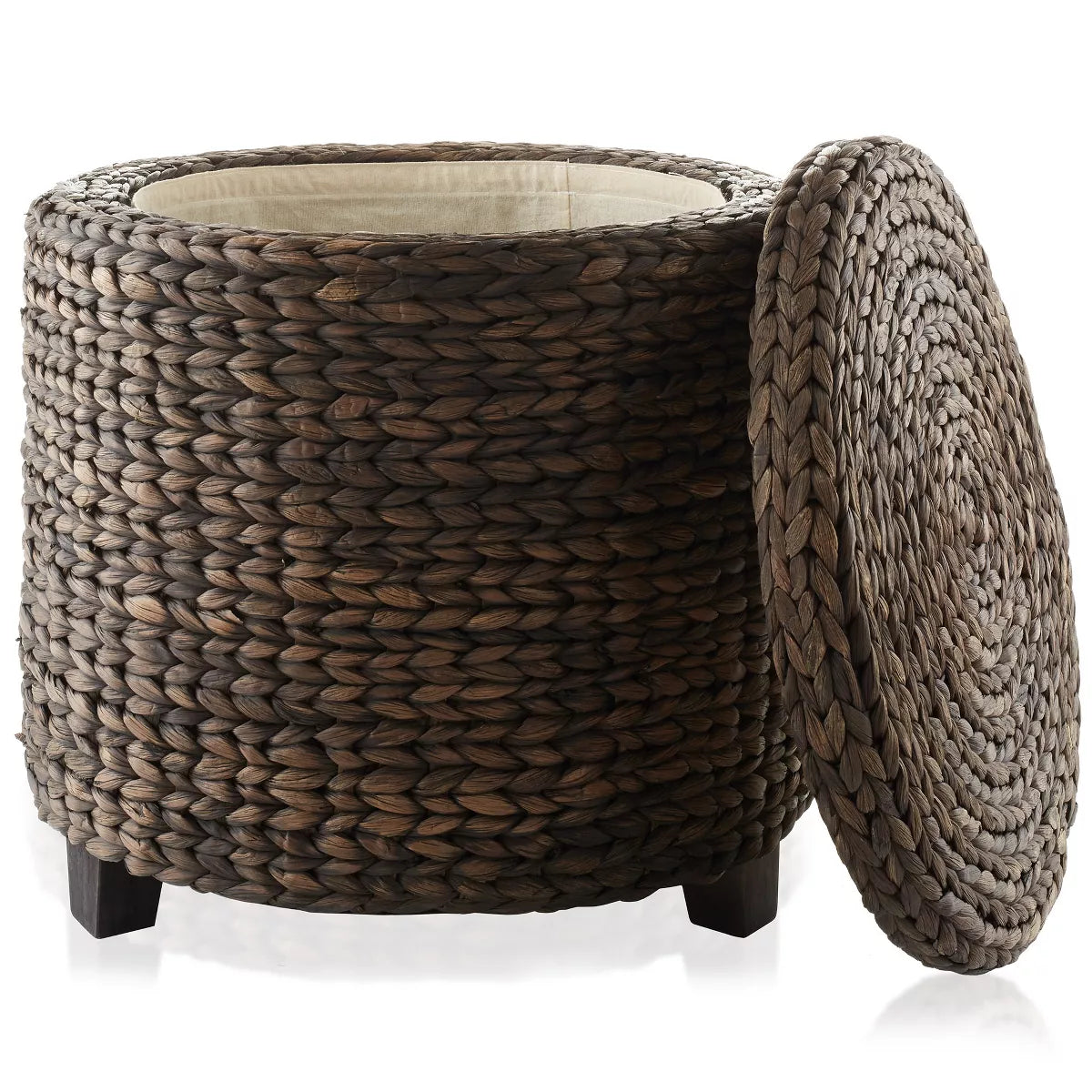 Casafield 17" Round Storage Ottoman with Lid SHOWROOM ONLY ITEM