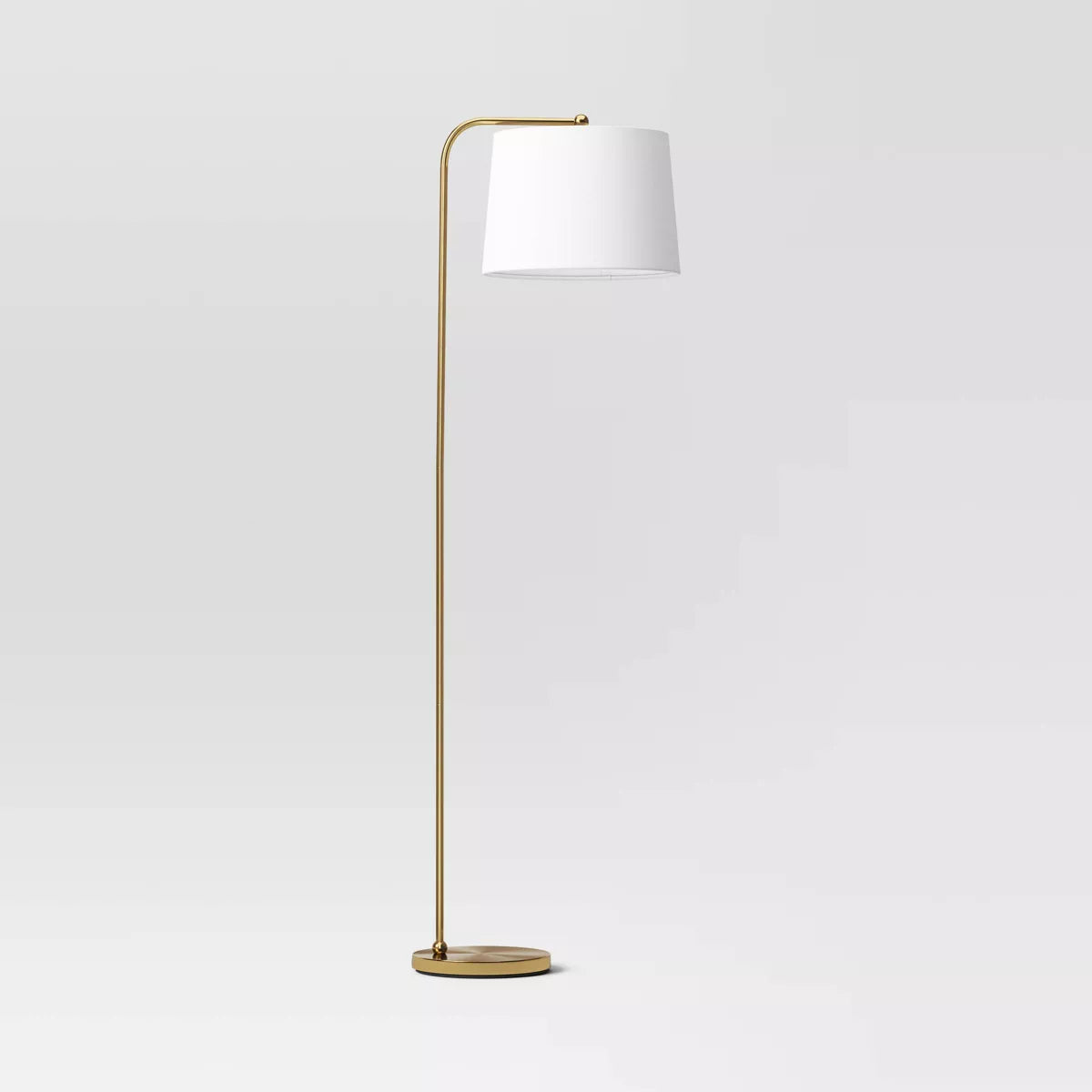 62"x14" New Traditional Downbridge Floor Lamp - Brass SHOWROOM ITEM