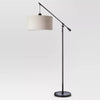 Cantilever Drop Pendant Swing Arm Floor Lamp Brown