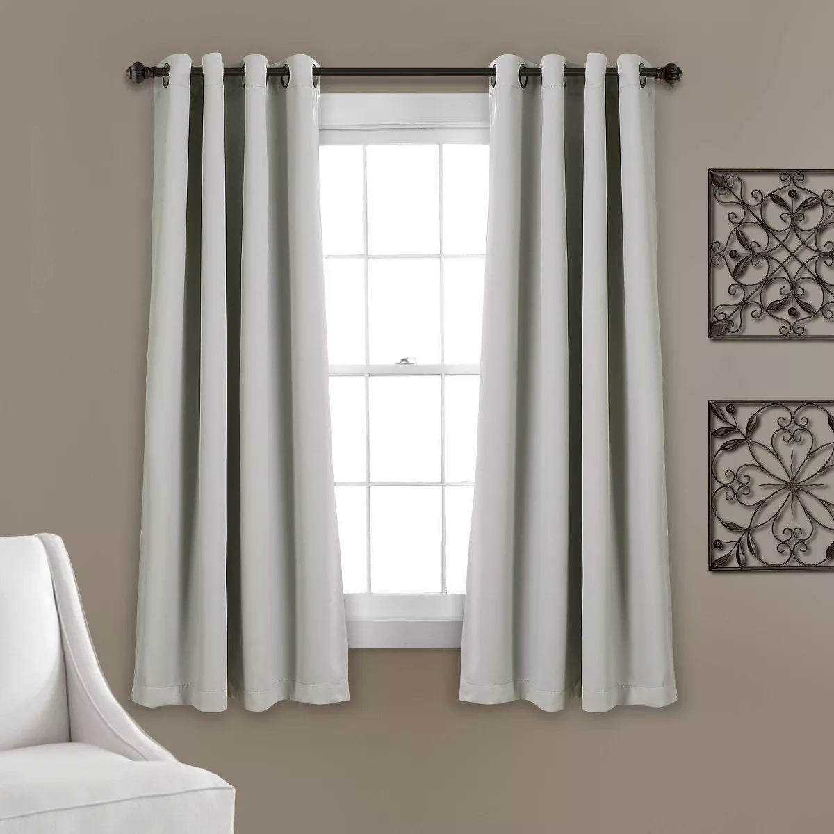 Set of 2 Insulated Grommet Top Blackout Curtain Panels