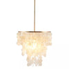 Isla Partial Chandelier White: Capiz Shell