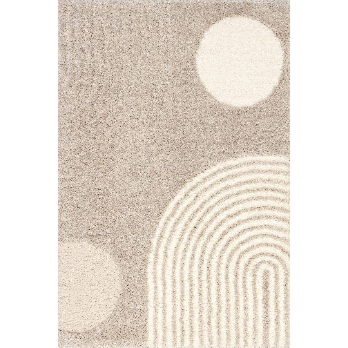 Gloria Abstract Shag Area Rug 5' x 7'