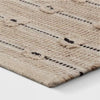 Woven Striped Flatweave Rug Black/Cream - 5' x 7'