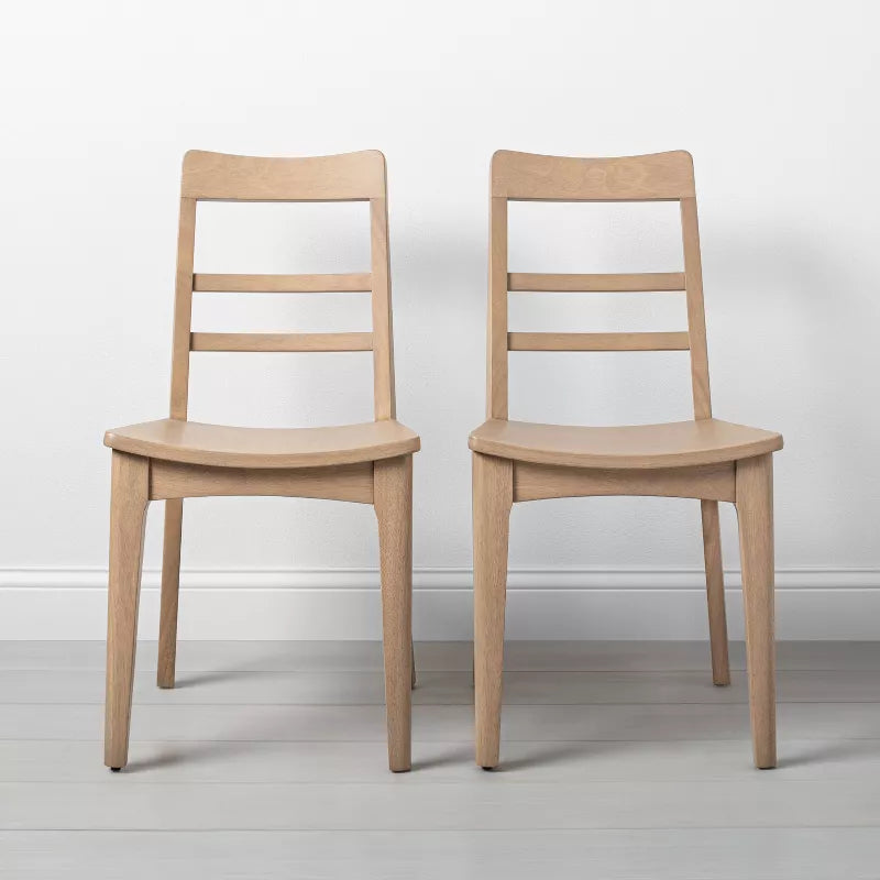 4pk Wood Ladder Back Dining Chair Set