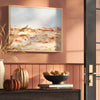 Warm Colors Landscape Framed Canvas Natural