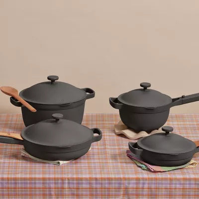 13pc Always Pan and Perfect Pot Cookware Set with Lids, Steamer Basket, and Spoons
