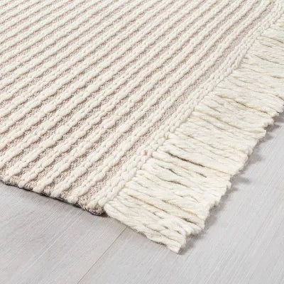 Textured Stripe Area Rug