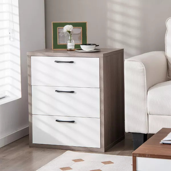 3 Drawer Dresser Chest of Drawer Storage Cabinet with Wide Storage Space Organizer