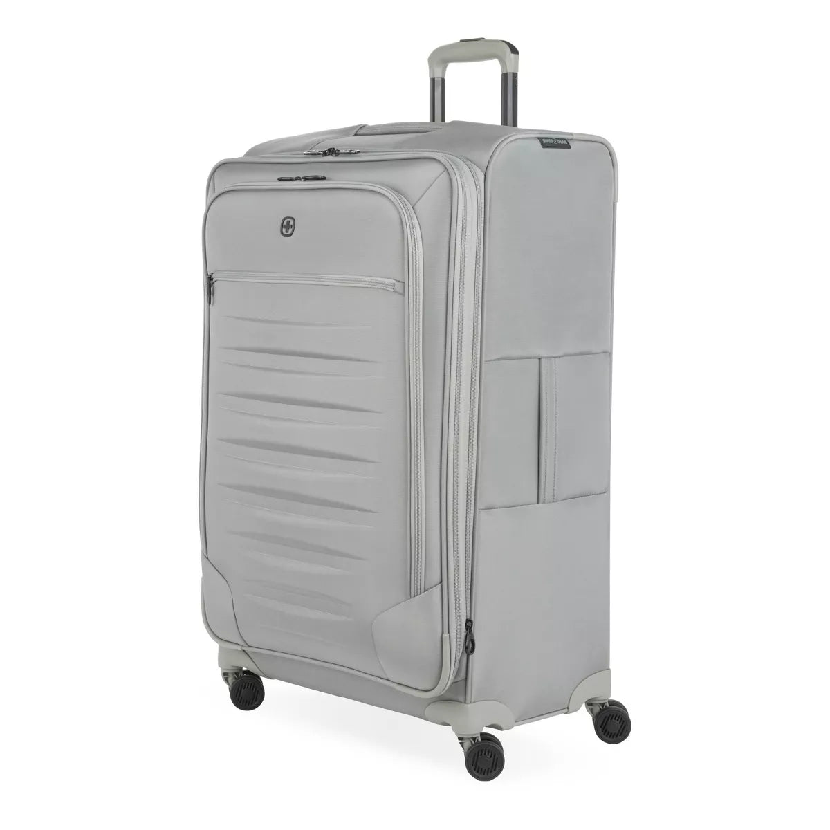 Checklite Softside Large Checked Suitcase - Gray
