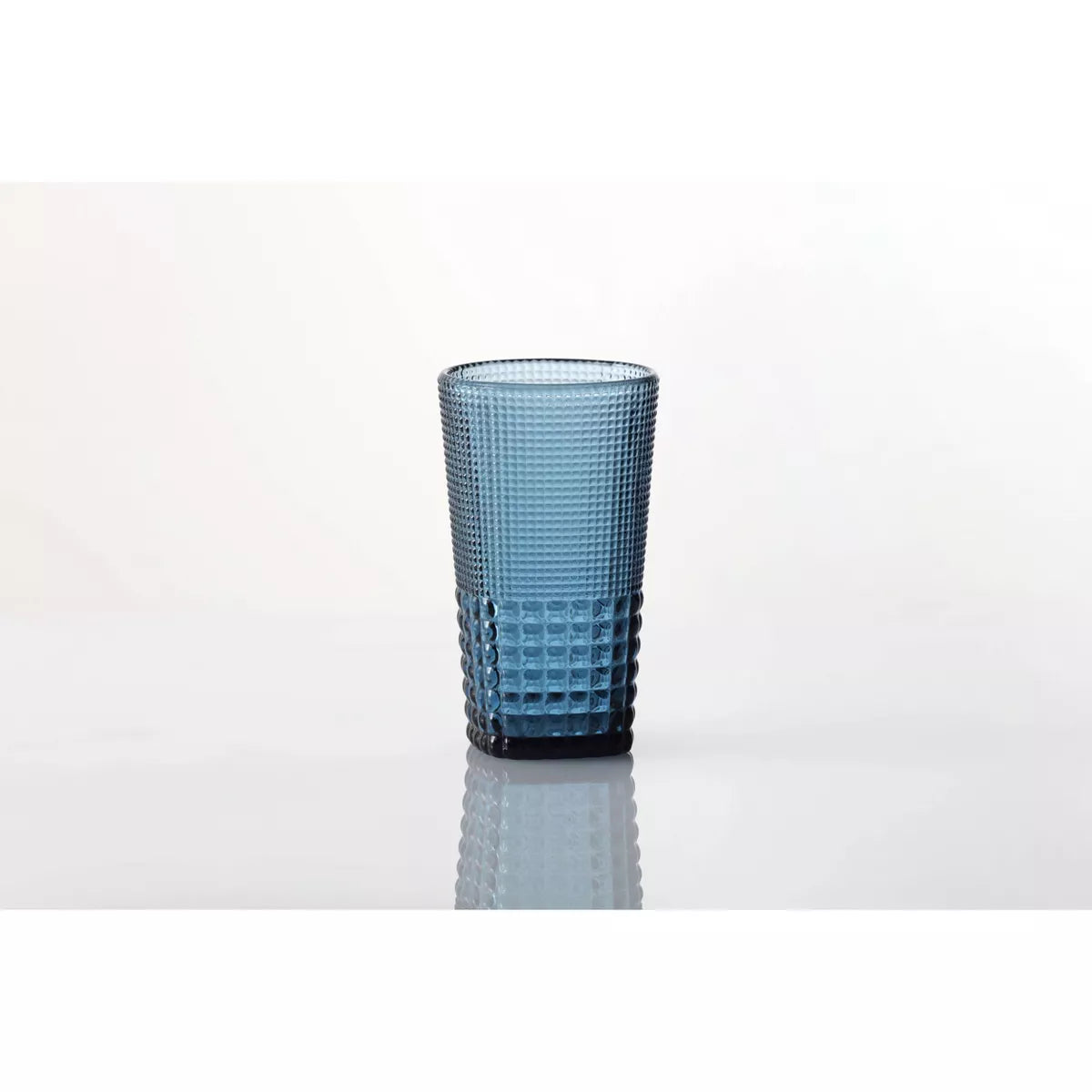 15oz 5pk Crystal Malcolm Ice Beverage Glasses Blue