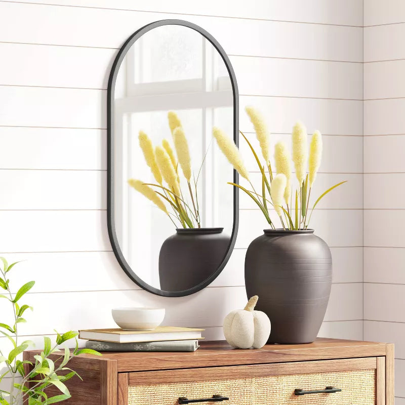 16" x 28" Metal Oval Pill Mirror - Project 62™