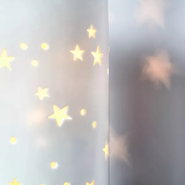 2-in-1 Starry Kids' Table Lamp White