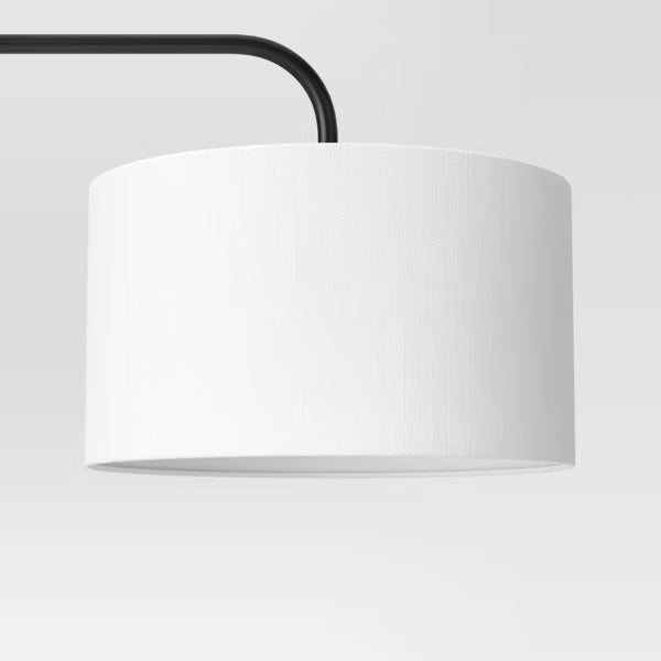 Knox Floor Lamp Modern Black Standing Lamp with Dimmer Switch