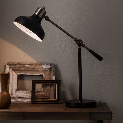 Crosby Schoolhouse Desk Lamp Black