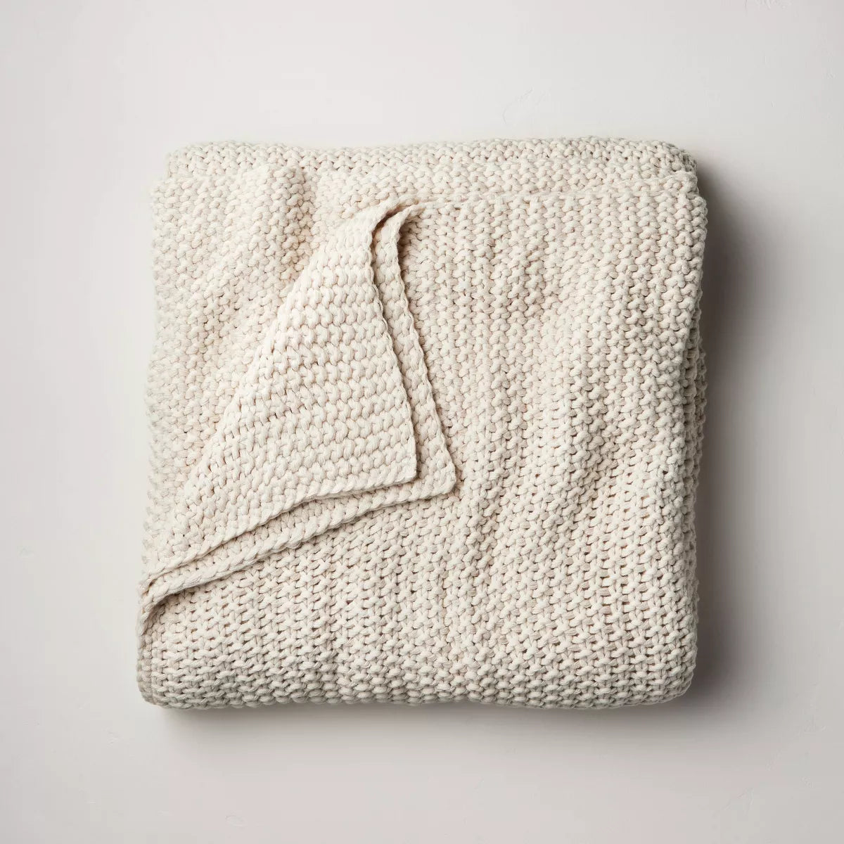 Chunky Knit Bed Blanket - Casaluna™ SHOWROOM ITEM