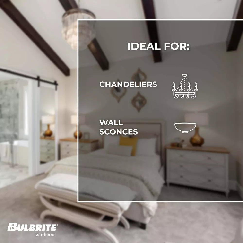 3pk Filament 5W LED Light Bulbs Clear: Dimmable, 100W Equivalent, Decorative A19, E26 Base