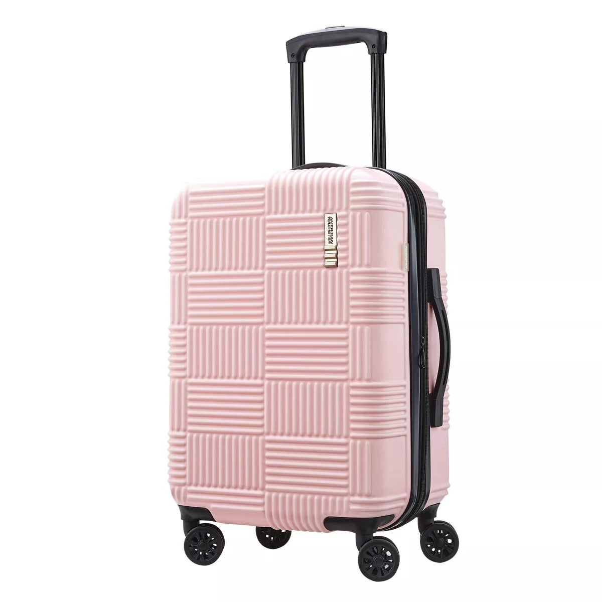 NXT Checkered Hardside Carry On Spinner Suitcase