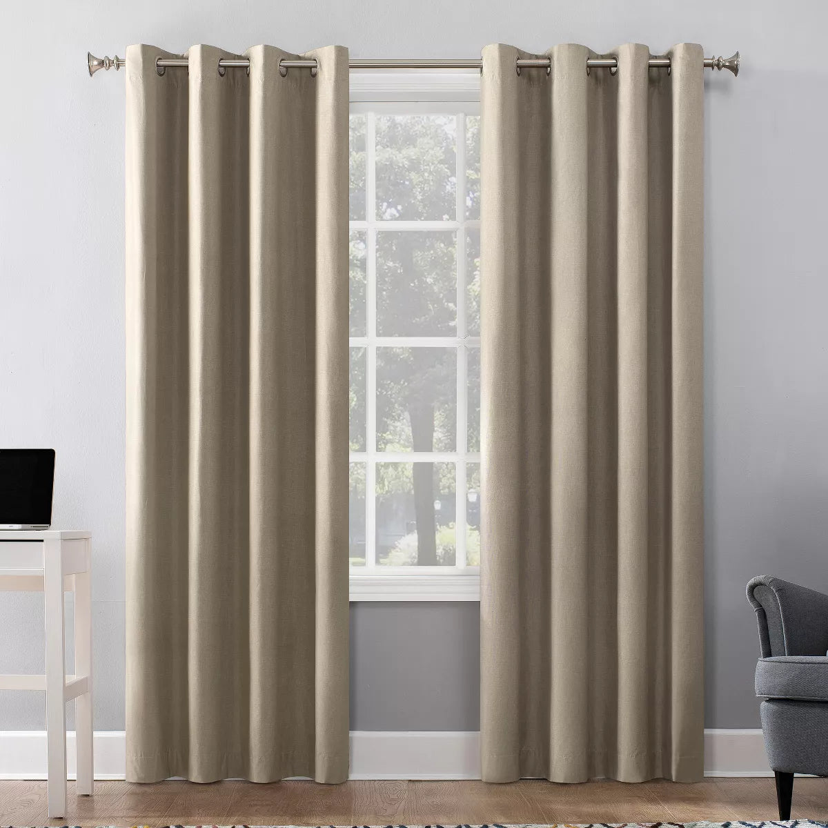 Blackout Duran Thermal Insulated Grommet Curtain Panel