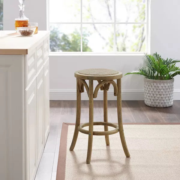 Rae Ratten Seat Backless Counter Height Barstool