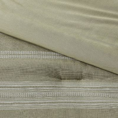 Cotton Woven Stripe Comforter & Sham Set - Twin/Twin Extra Long