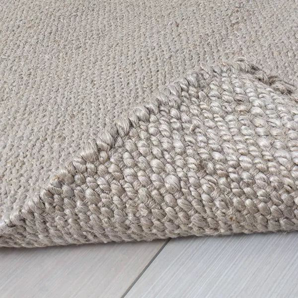 Bleached Jute Fringe Rug 3'x5' Accent