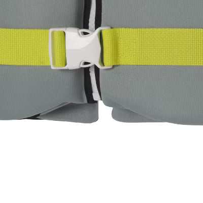 Adult Life Vest - Black/Lime XS/S: Polyethylene & Polyester Buckle Closure