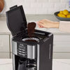 12-Cup Programable Coffee Maker Black/Stainless Steel: Drip, Automatic Shut-Off, Dishwasher-Safe Parts