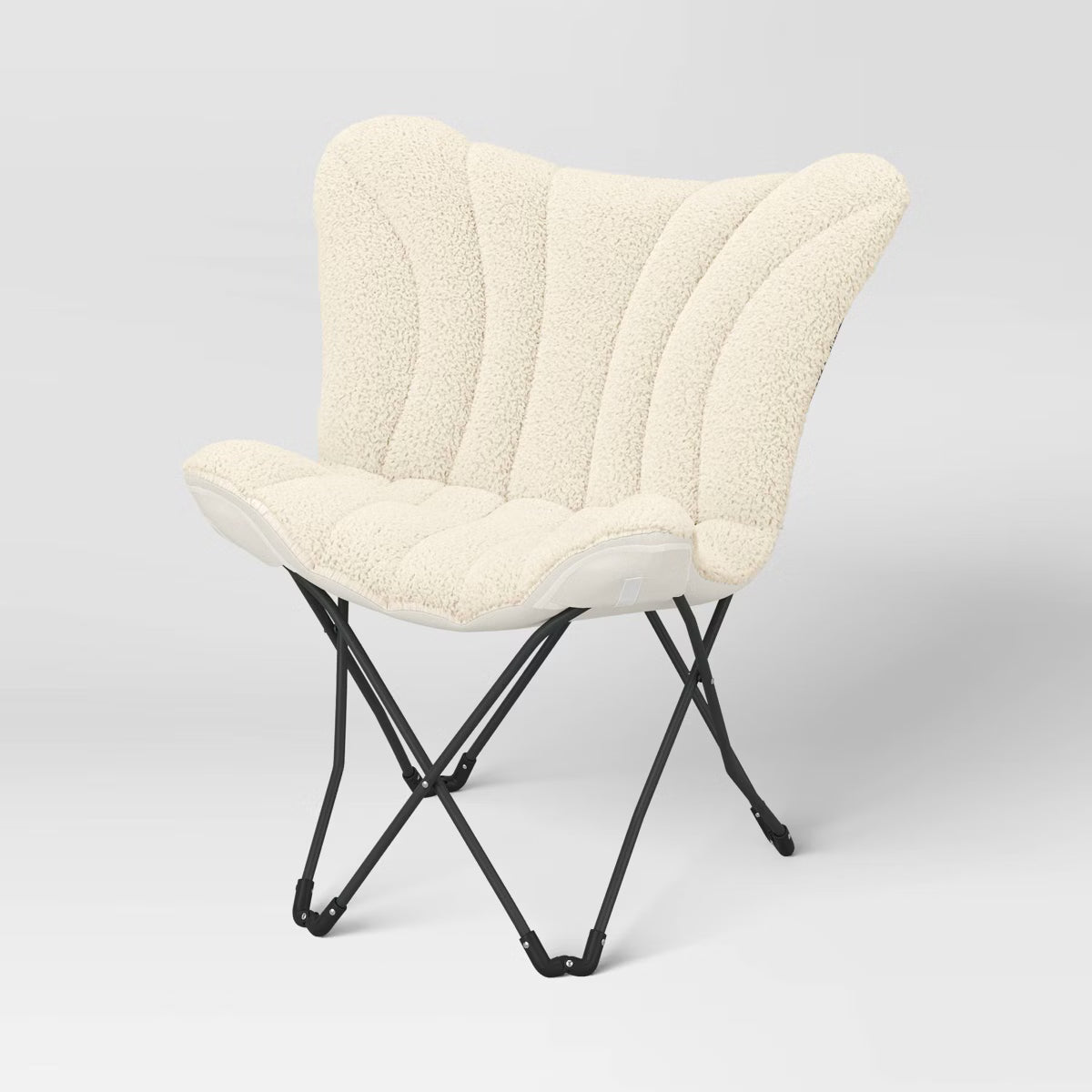 Butterfly Chair Faux Shearling Cream
