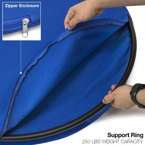 Blue Kids Nest Swing - Tree Tent Sensory Swing for Kids Indoor Outdoor Use